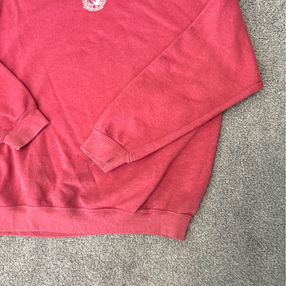 vintage Gildan sweatshirt mens XL red crewneck sweater 90s macks‎ prairie wings - Picture 5 of 11